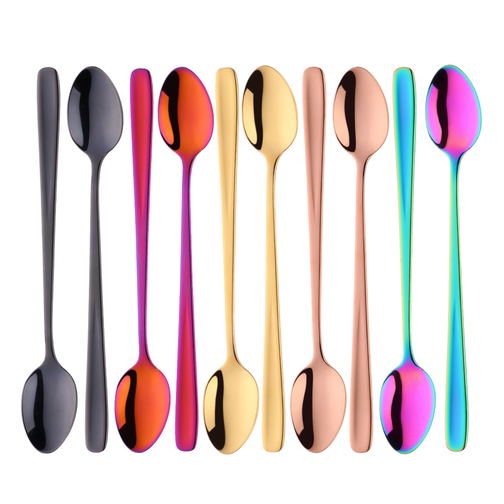 Gold Plated Cutlery - 1 قطعة الفولاذ المقاوم للصدأ الآيس