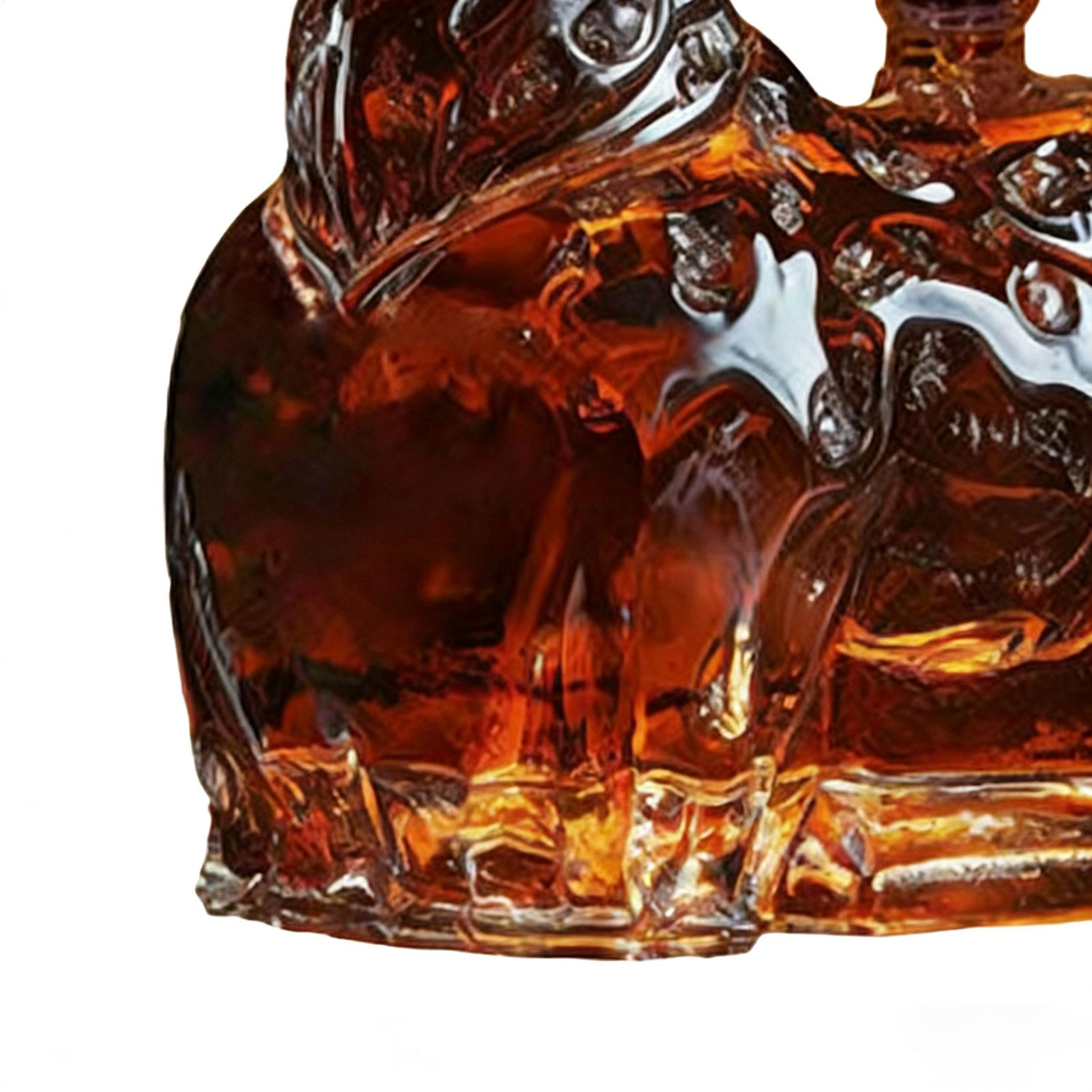 Glass Decanter Whiskey - Decanters للكحول مضحك الغزلان الزجاج ديكور