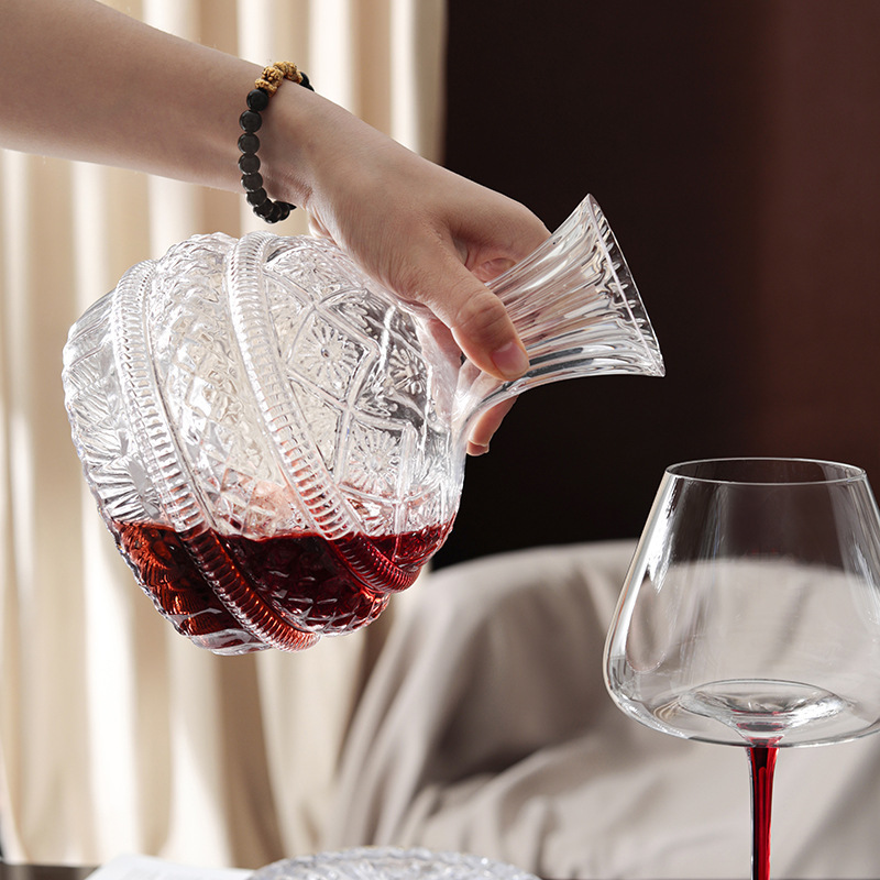 DEOUNY إناء النبيذ الدوار الما - مراجعة Glass Decanter Whiskey وسعره