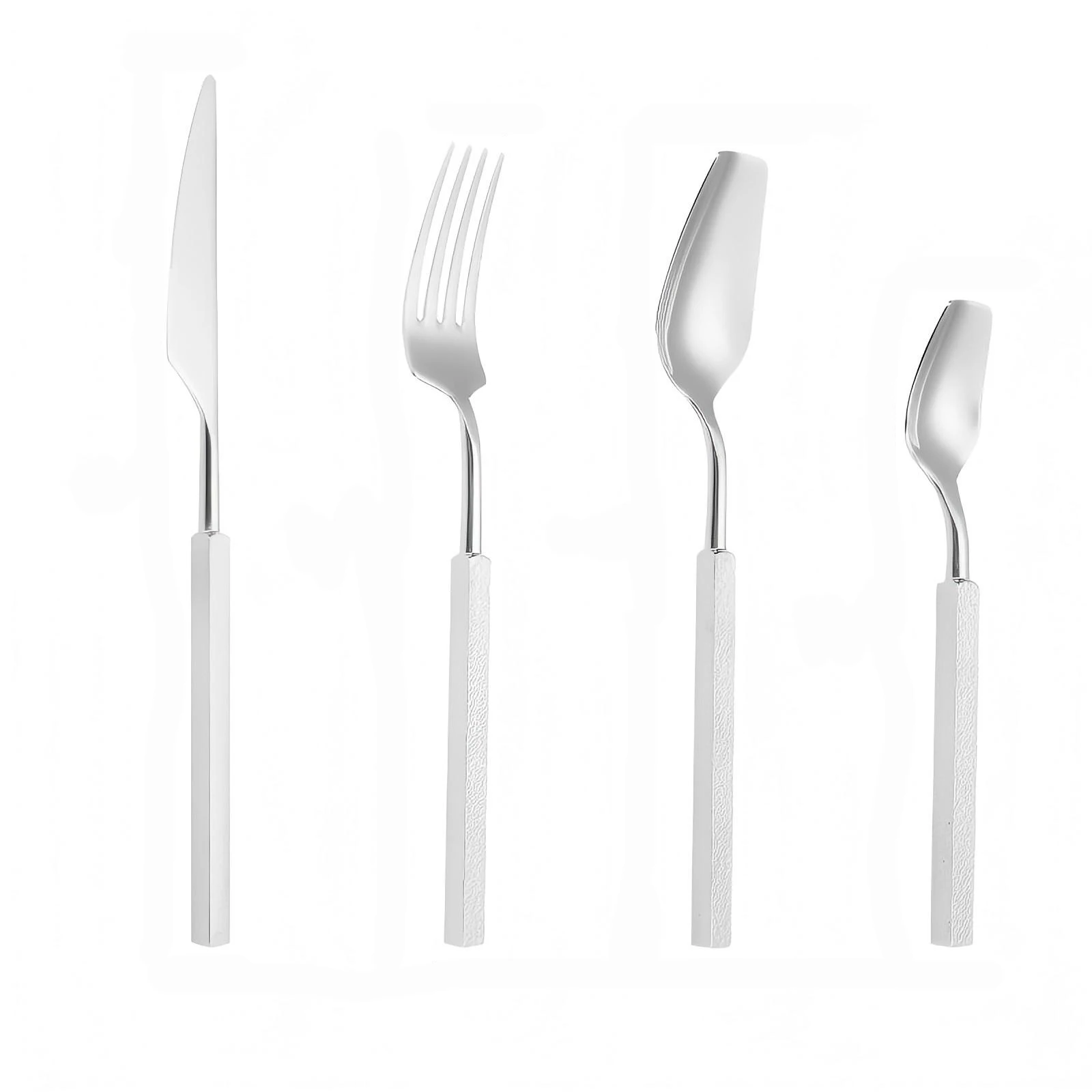 طقم أدوات مائدة فاخر من 4 قطع، - مراجعة Gold Plated Cutlery وسعره