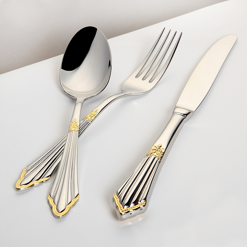 طقم أدوات مائدة مطلية بالذهب 2 - مراجعة Gold Plated Cutlery وسعره