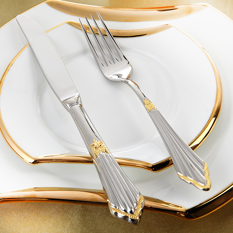 طقم أدوات مائدة مطلية بالذهب 2 - مراجعة Gold Plated Cutlery وسعره