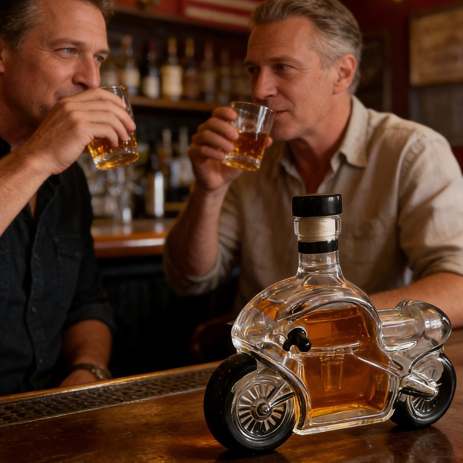 زجاجة ويسكي زجاجية سعة 300 مل، - مراجعة Glass Decanter Whiskey وسعره