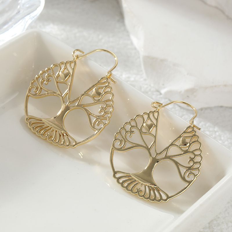 أقراط معلقة فاخرة بتصميم شجرة  - مراجعة Luxury Lifestyle Jewelry وسعره