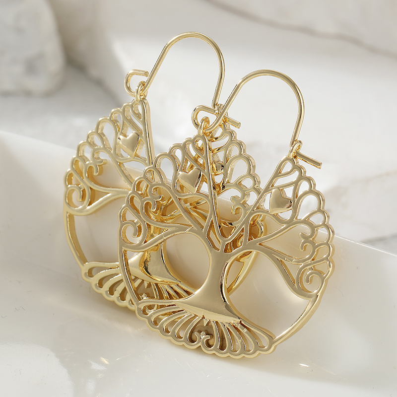 أقراط معلقة فاخرة بتصميم شجرة  - مراجعة Luxury Lifestyle Jewelry وسعره