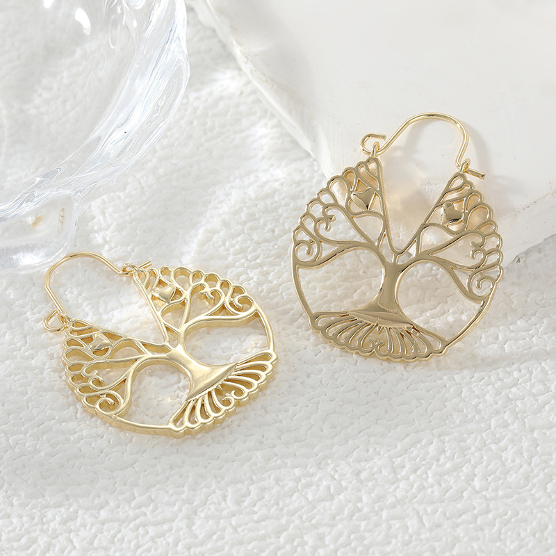 أقراط معلقة فاخرة بتصميم شجرة  - مراجعة Luxury Lifestyle Jewelry وسعره