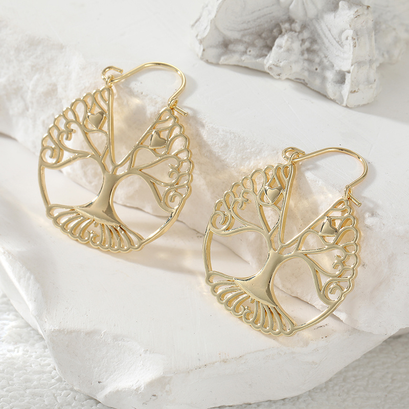أقراط معلقة فاخرة بتصميم شجرة  - مراجعة Luxury Lifestyle Jewelry وسعره