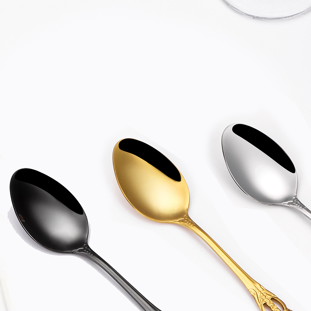 ملاعق حلوى ذهبية ، أدوات مائدة - مراجعة Gold Plated Cutlery وسعره