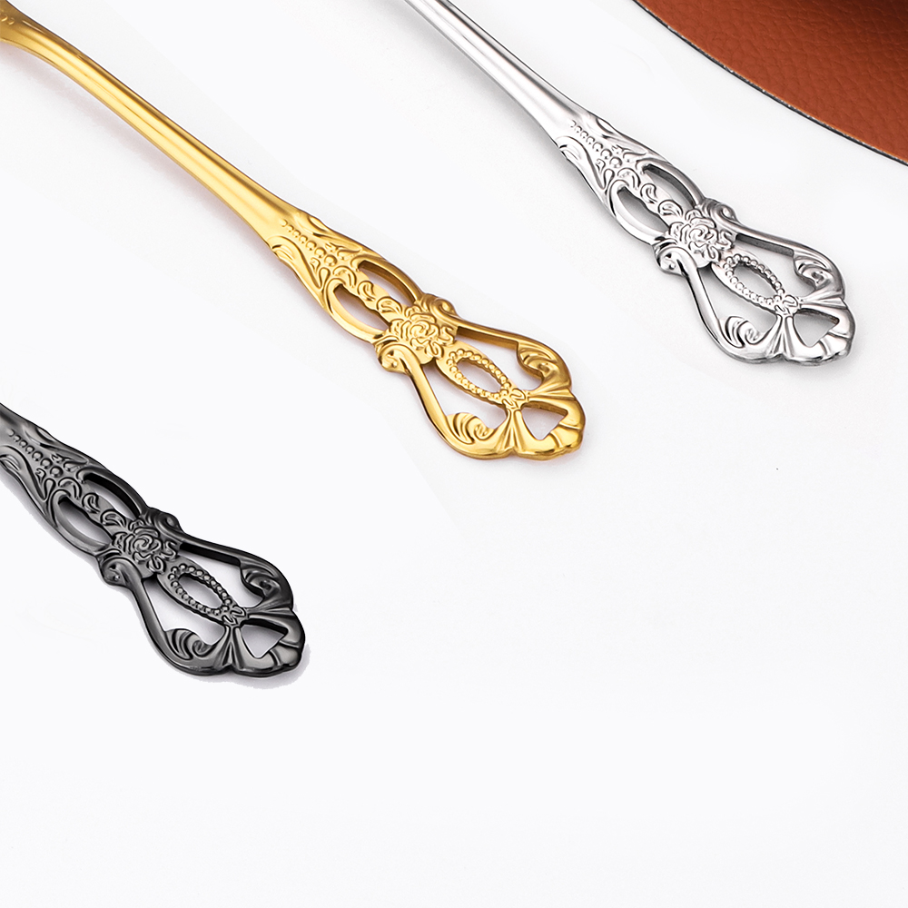 ملاعق حلوى ذهبية ، أدوات مائدة - مراجعة Gold Plated Cutlery وسعره