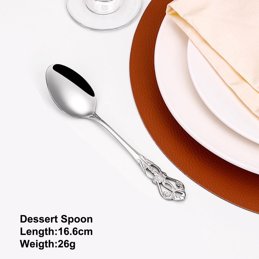 ملاعق حلوى ذهبية ، أدوات مائدة - مراجعة Gold Plated Cutlery وسعره