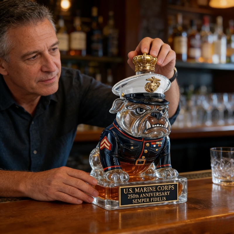قارورة ويسكي على شكل كلب من فو - مراجعة Glass Decanter Whiskey وسعره